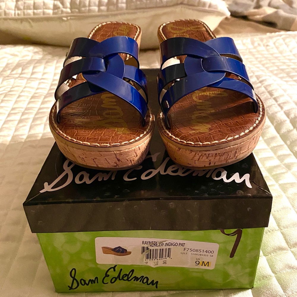 Sam Edelman Raynere Saddle Lea wedges, size 9